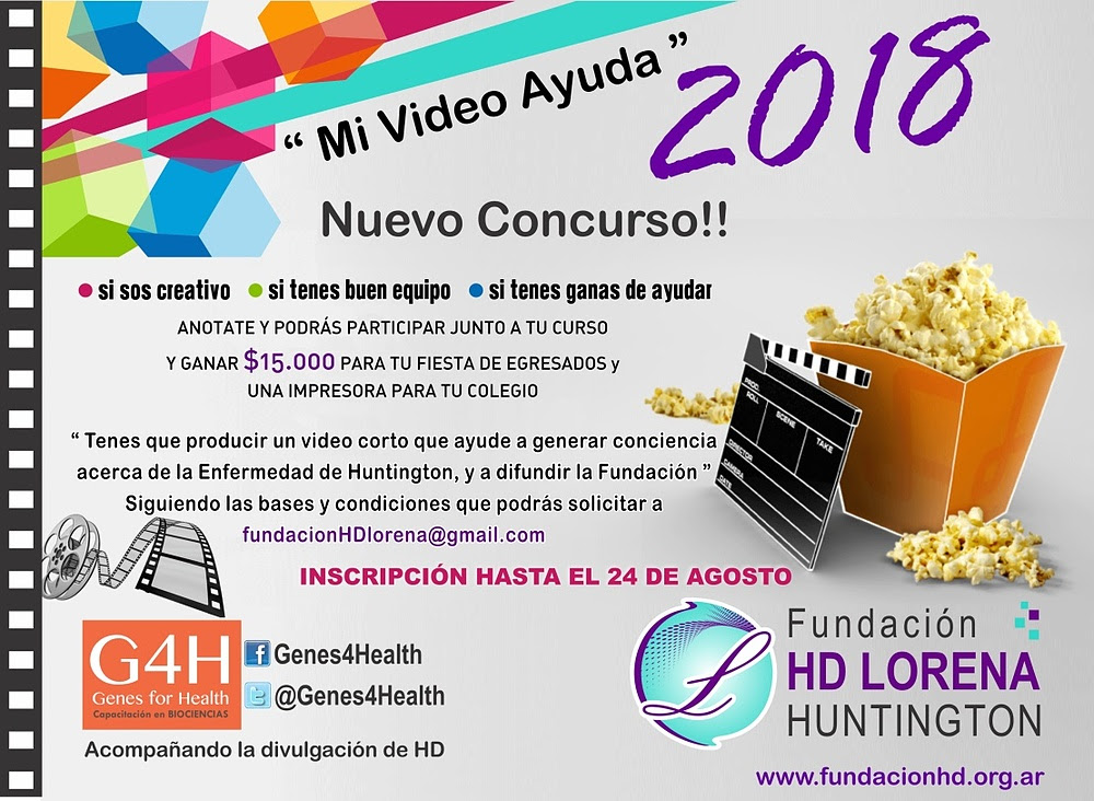 Jóvenes solidarios se expresan en el concurso “Mi Video Ayuda 2018” de la Fundación HD Lorena Scarafiocca
